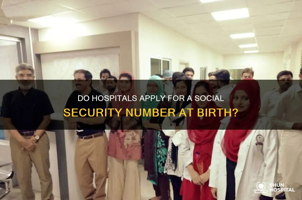 does hospital apply for social security number at birth