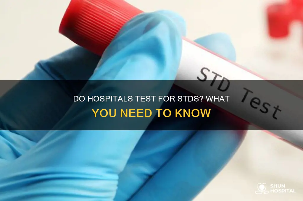 does hospital check for stds