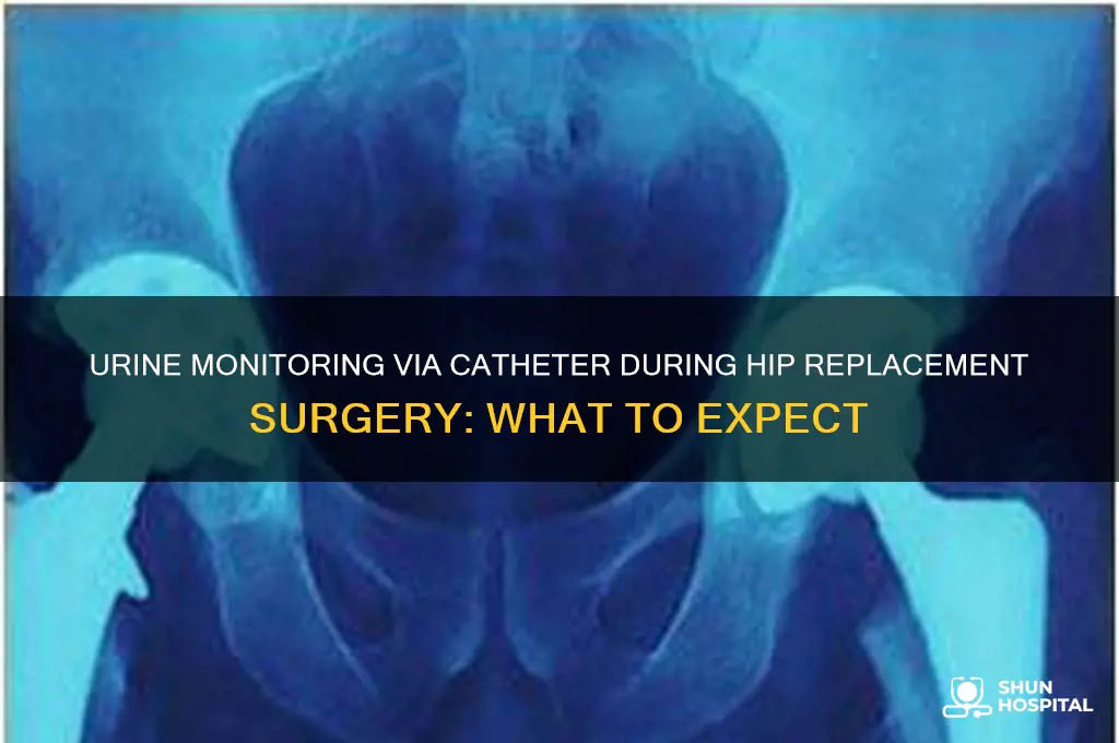 does hospital check urine from catheter during hip replacement su
