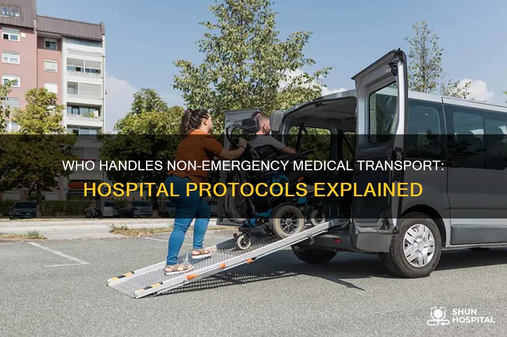 does hospital contacts who for non-emergency medical transport