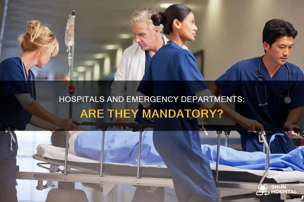 does hospital have to have emergency department