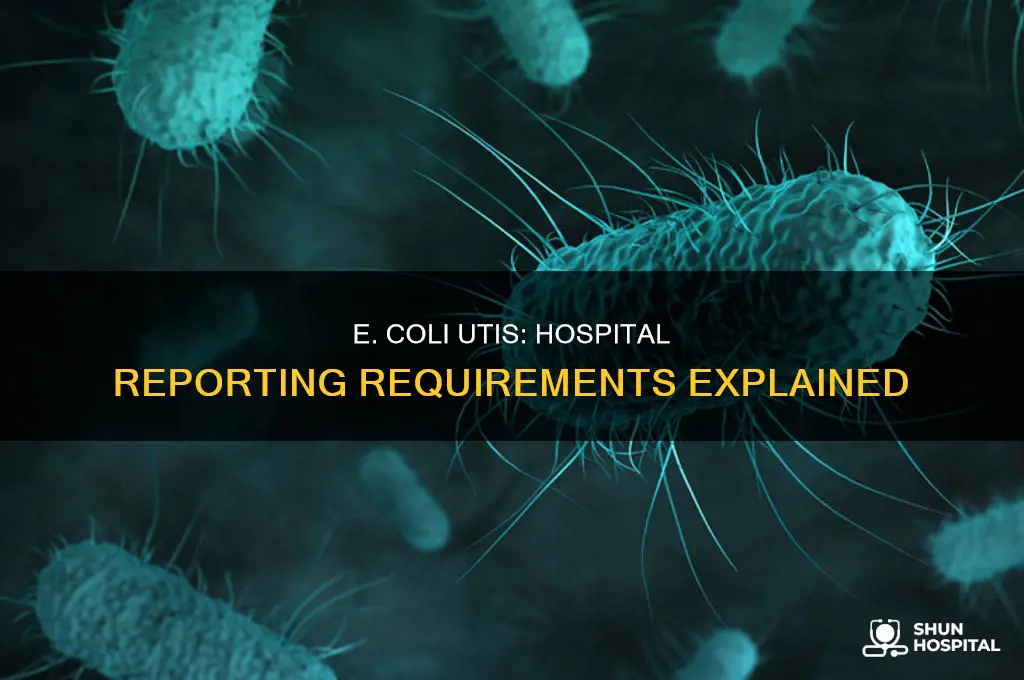 does hospital have to report ecoli urinary tract infection