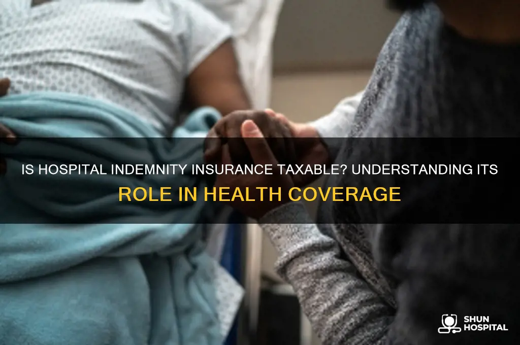 does hospital indemnity count as health insurance for taxes