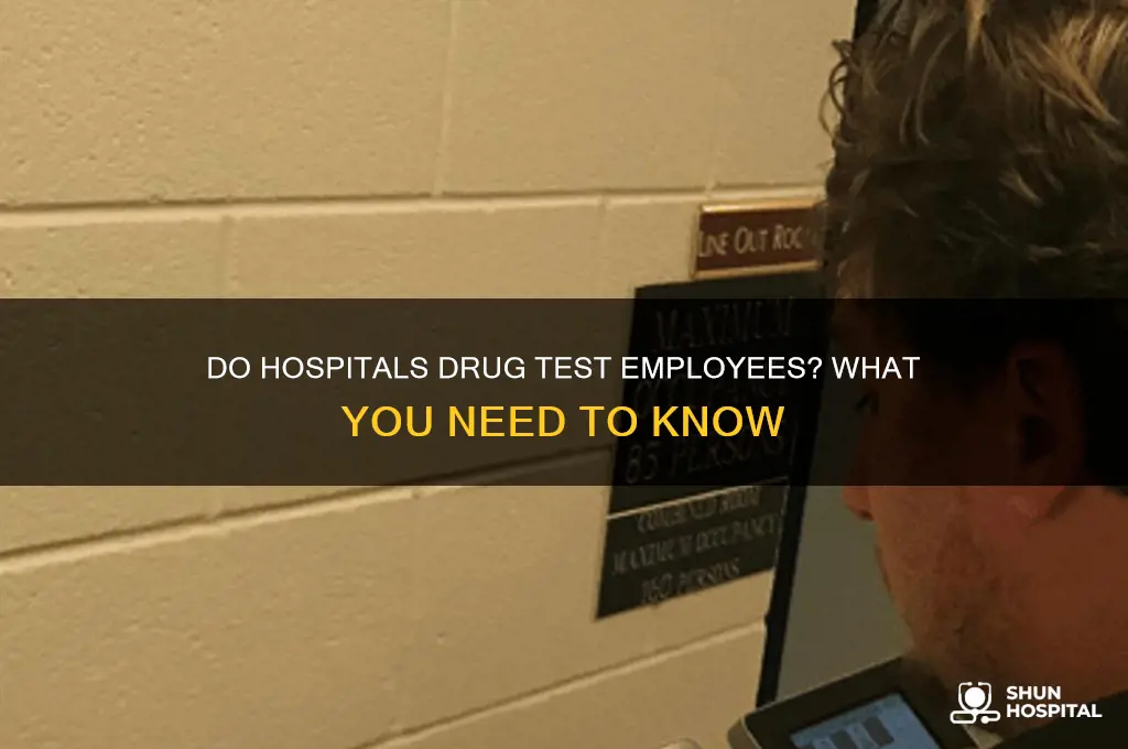 does hospital jobs drug test