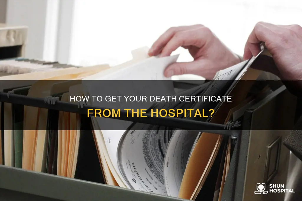 does hospital mail death certificate to you