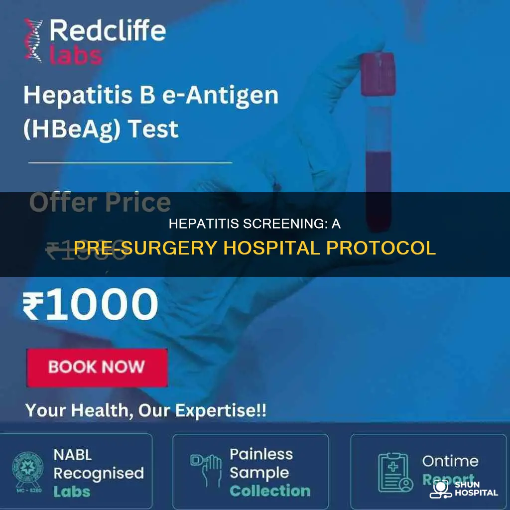 does hospital screen foe hep before surgery