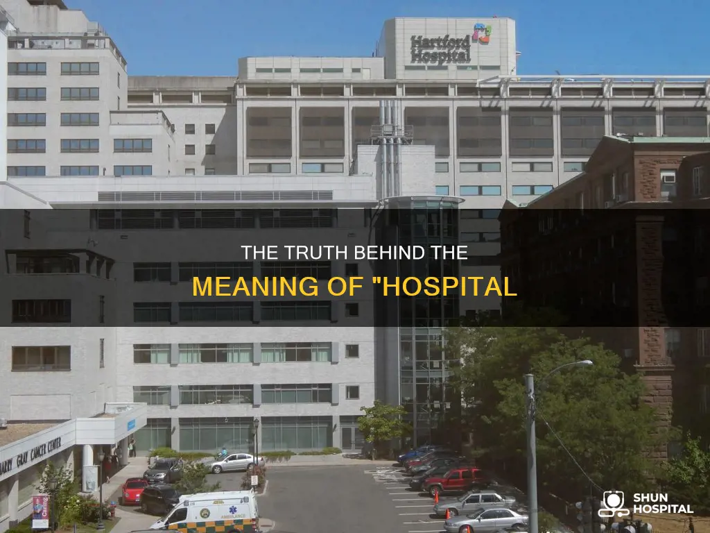 does hospital stand for house of sick