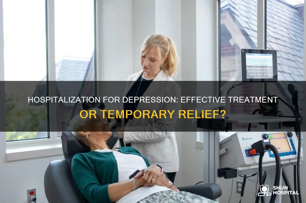 does hospitalization help with depression