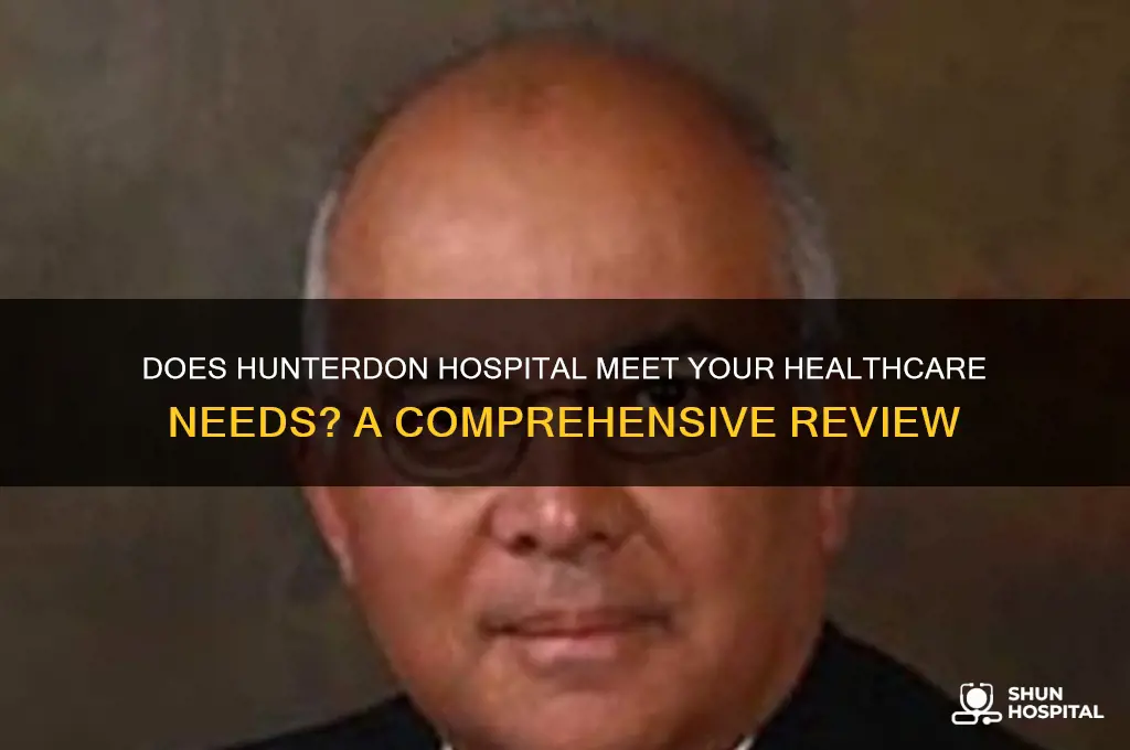 does hunterdon hospital