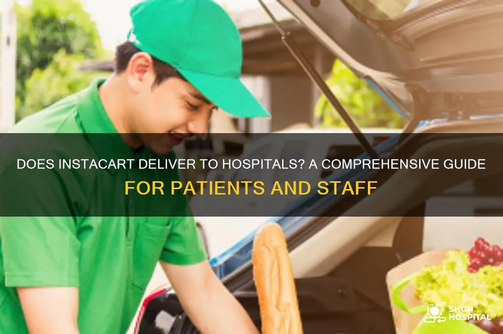 does instacart deliver to hospitals