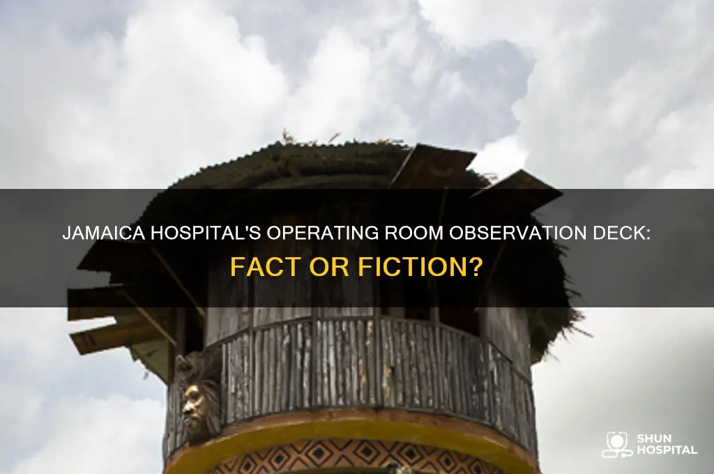 does jamaica hospital have observation deck for yheir operating rooms
