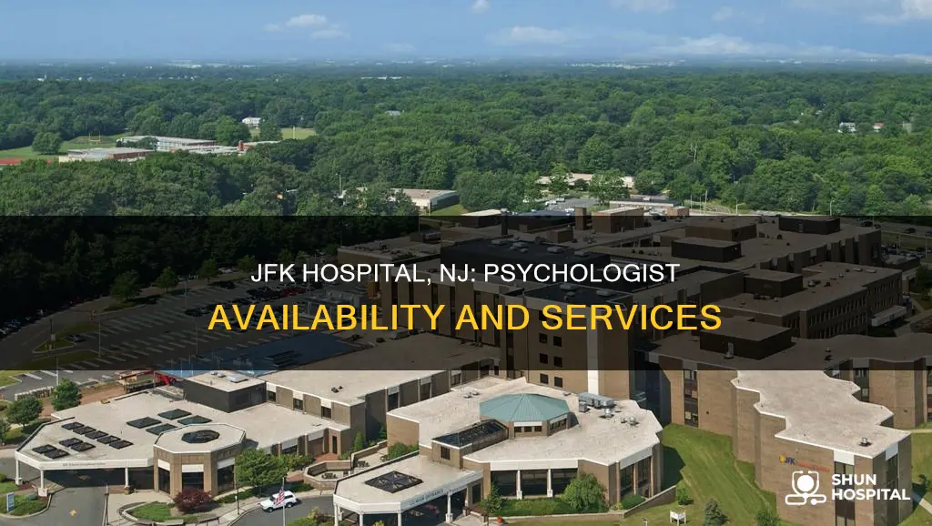 does jfk hospital nj have a psychologist