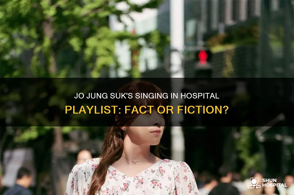 does jo jung suk really sing in hospital playlist