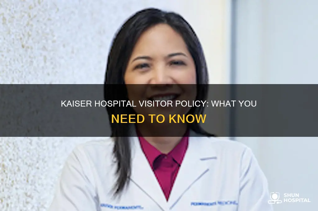 does kaiser hospital allow visitors