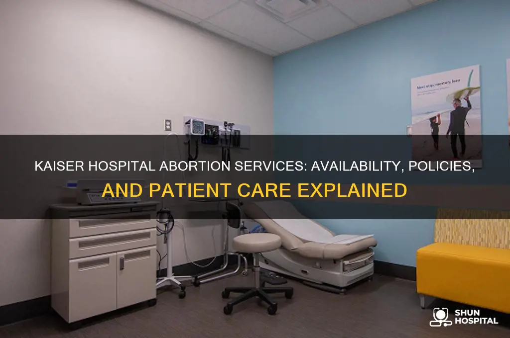 does kaiser hospital do abortions