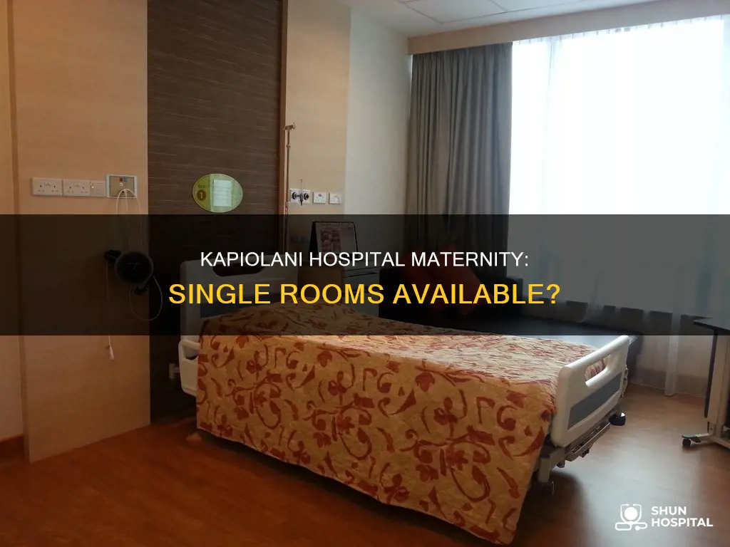 does kapiolani hospital have single maternity rooms