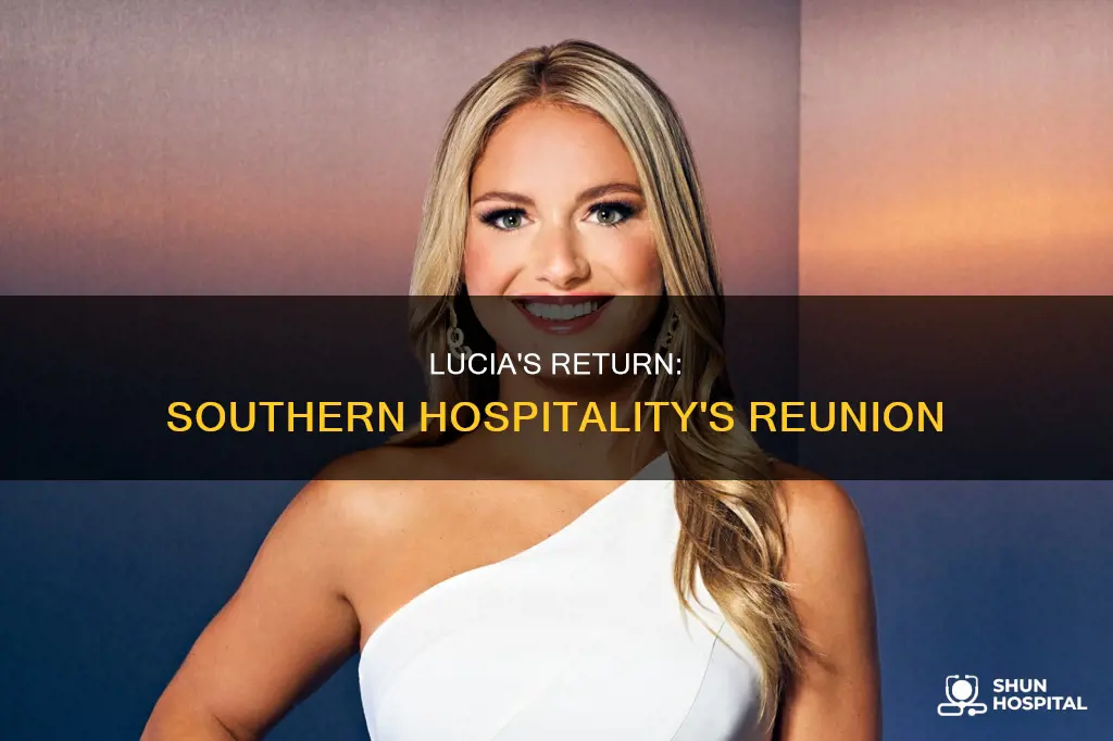 does lucia come back to southern hospitality