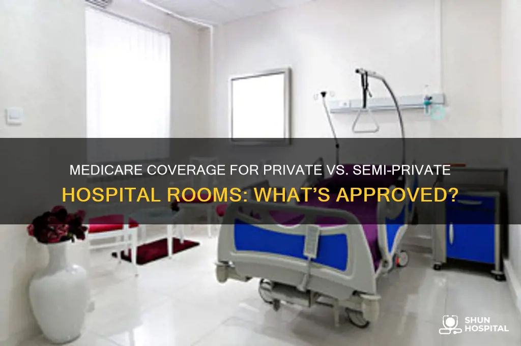 does medicare approve private or semi private hospital rooms
