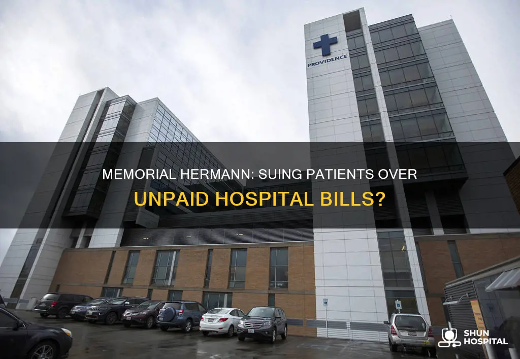 does memorial herman sue for hospital bipls