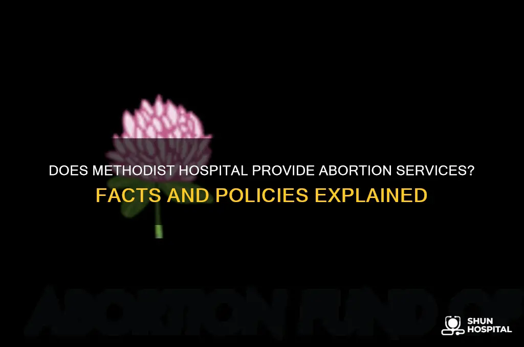 does methodist hospital do abortions