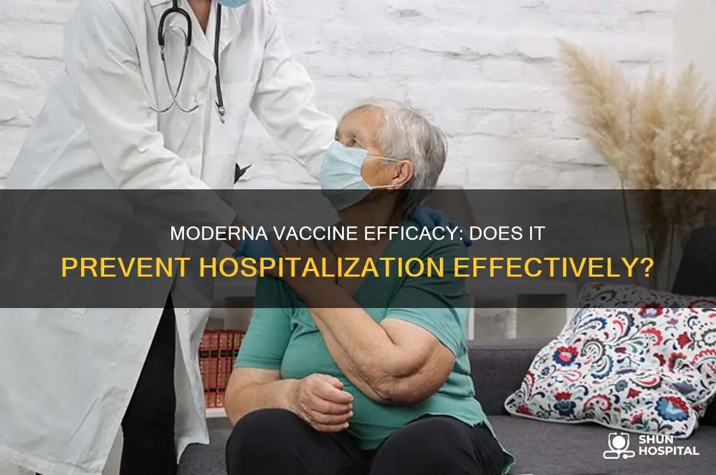 does moderna vaccine prevent hospitalization