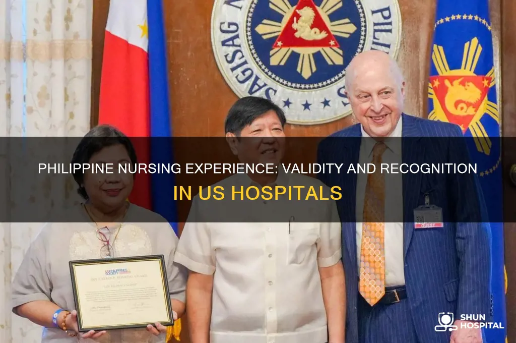 does nursing experience from the philippines count for us hospitals