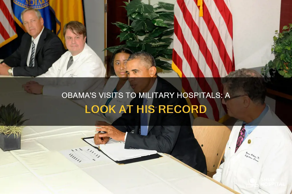 does obama visit military hospitals