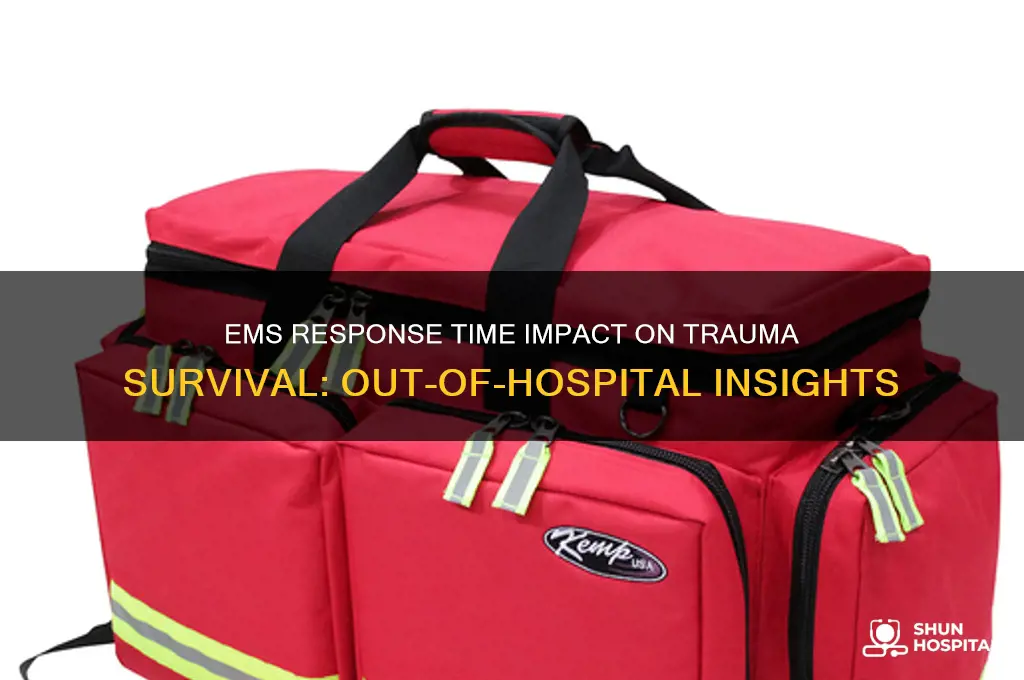 does out of hospital ems time affect trauma survival