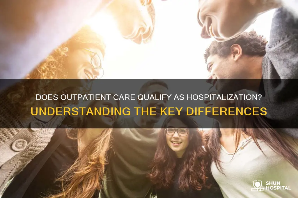 does outpatient count as hospitalization