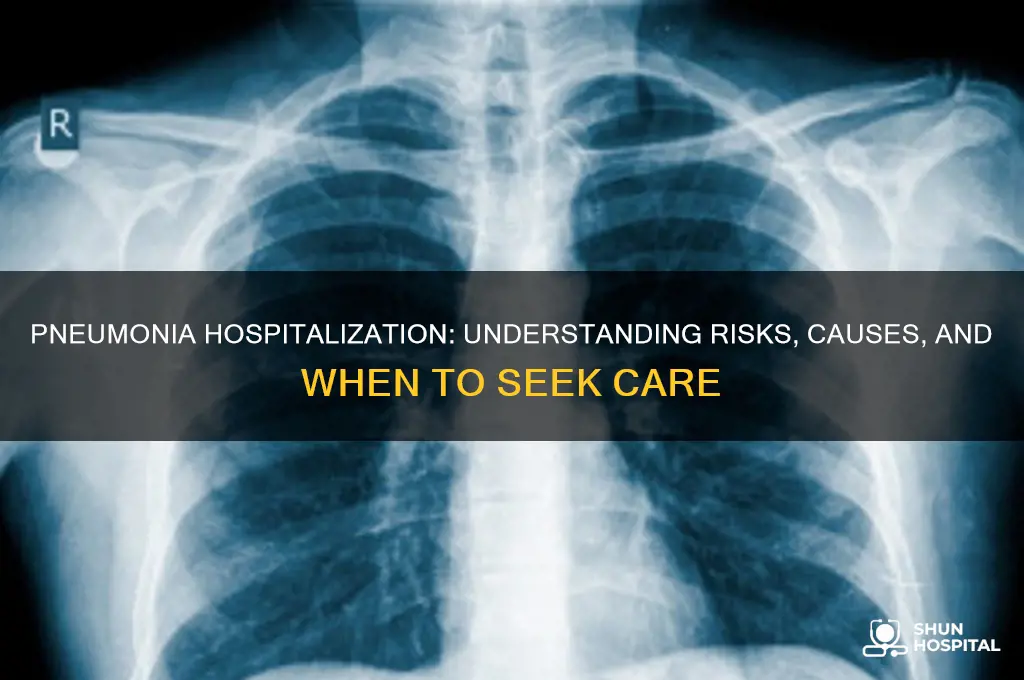 does pneumonia cause hospitalization