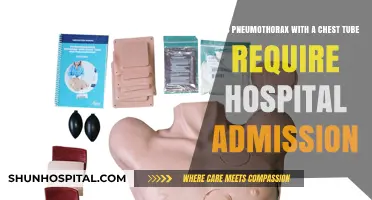 Pneumothorax with Chest Tube: Is Hospital Admission Necessary?