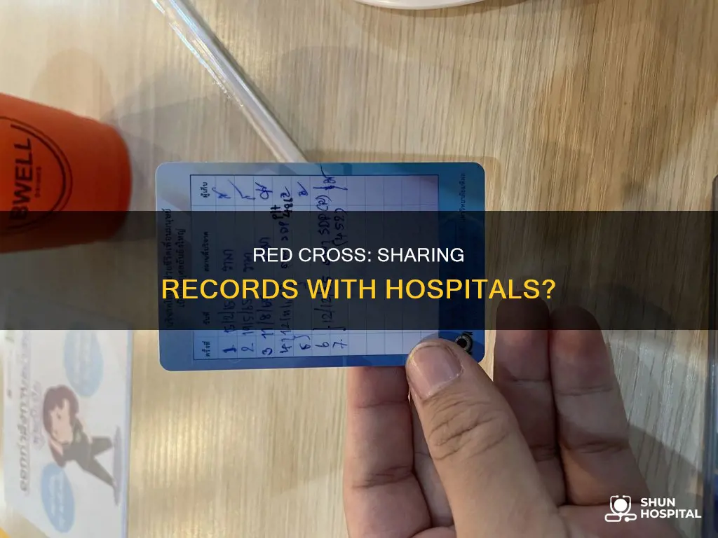 does red cross give records to hospitals