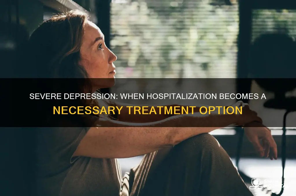 does severe depression require hospitalization