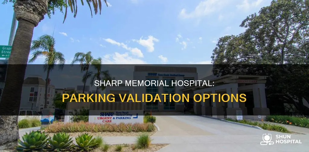 does sharp memorial hospital validate for parking