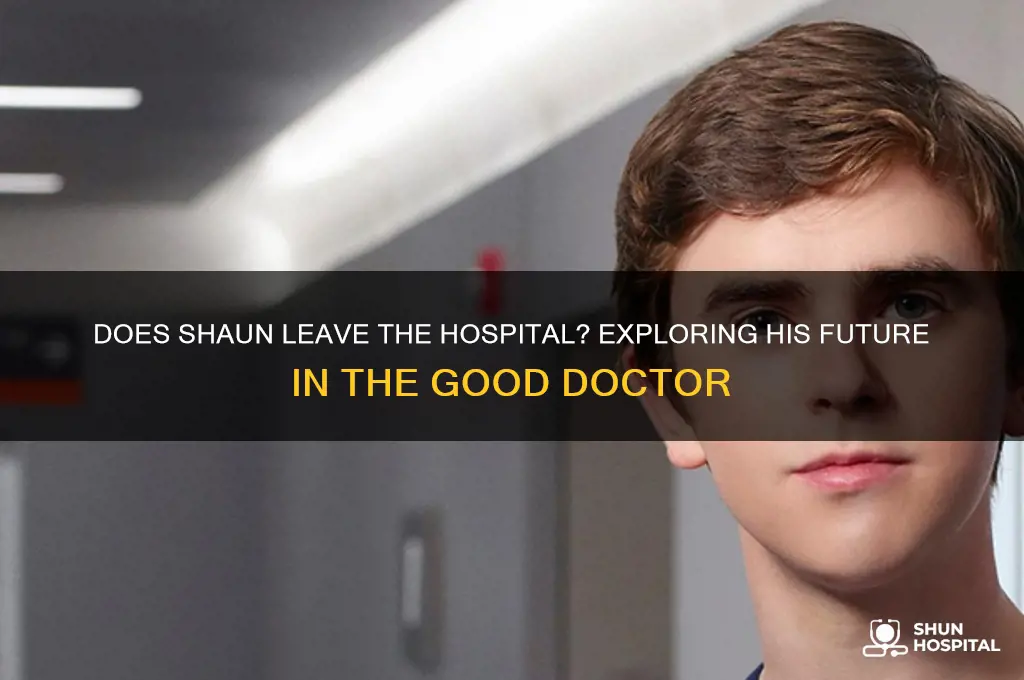 does shaun leave the hospital