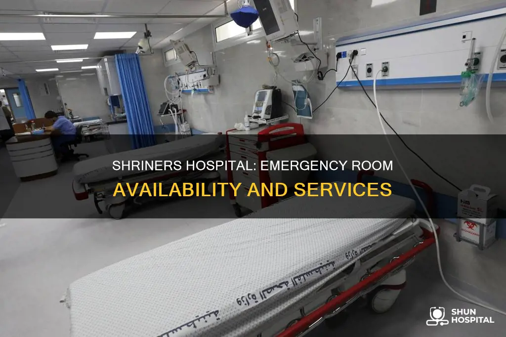 does shriners hospital have an emergency room