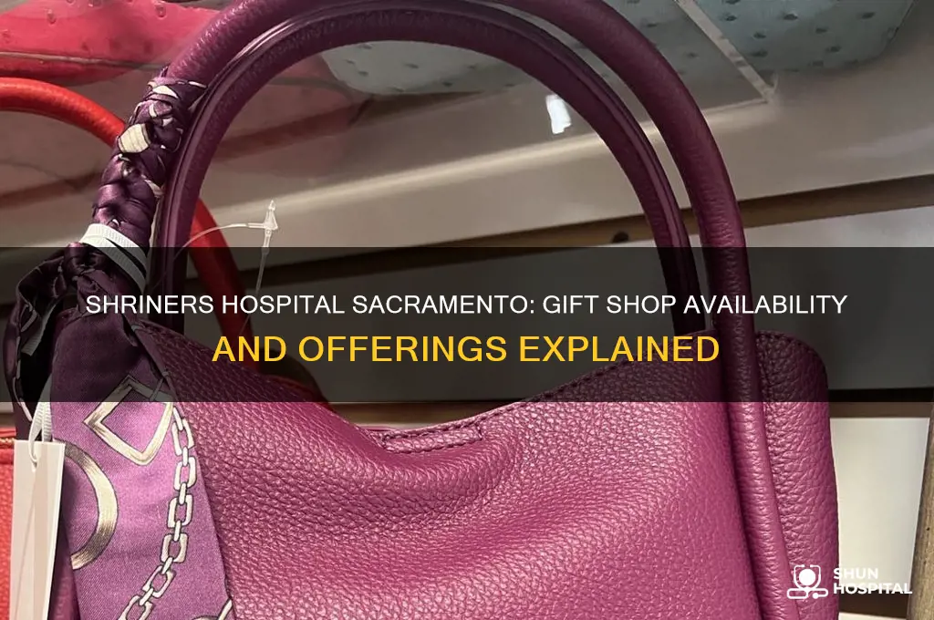 does shriners hospital in sacramento have a gift shop