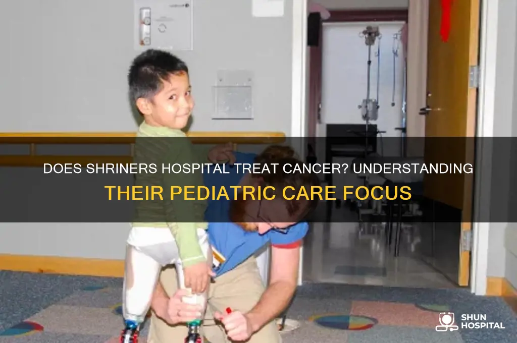 does shriners hospital treat cancer