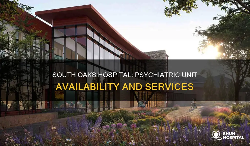 does south oaks hospital have psychiatric unit