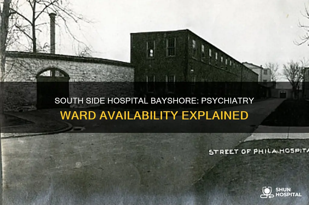 does south side hospital in bayshore have a psychiatry ward