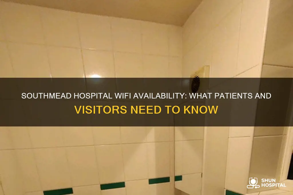 does southmead hospital have wifi