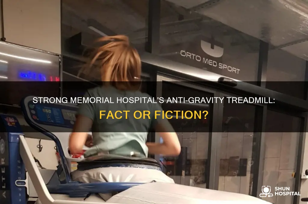 does strong memorial hospital have an anti gravity treadmill