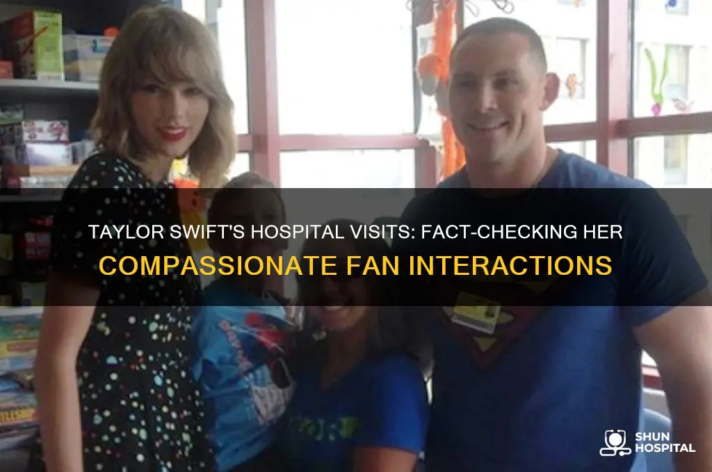 does taylor swift visit hospitals