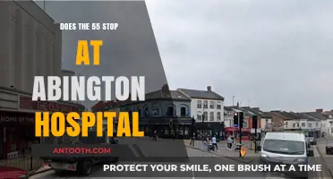Abington Hospital: Does the 55 Bus Stop There?