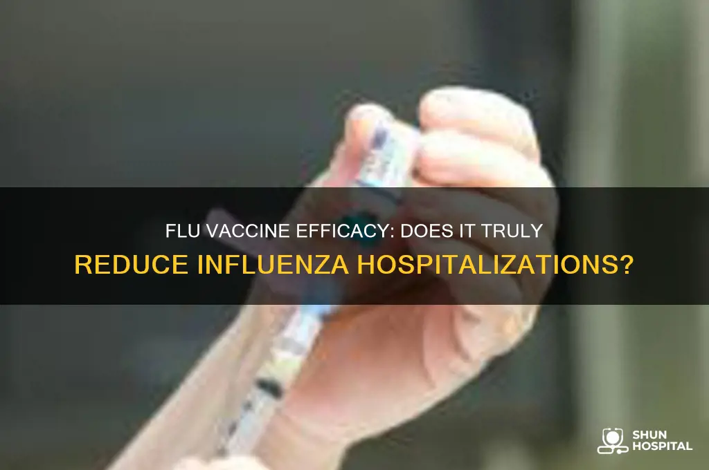 does the flu vaccine reallyr reduce hospitalization for influenza