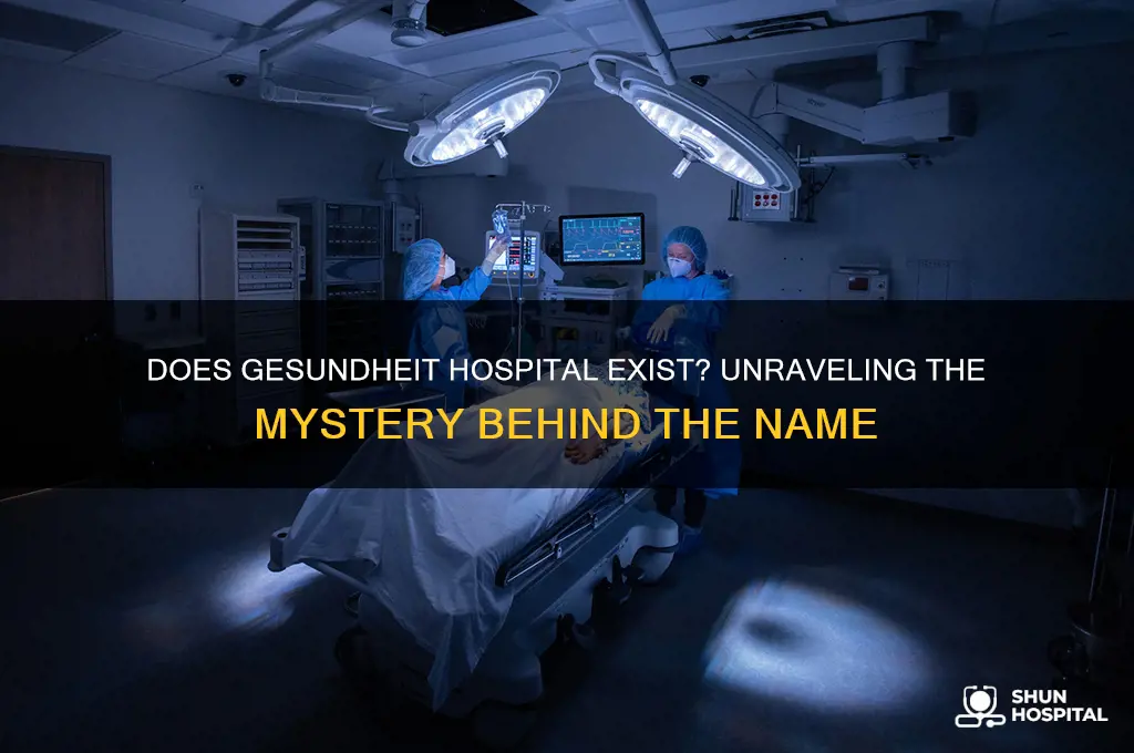 does the gesundheit hospital exist