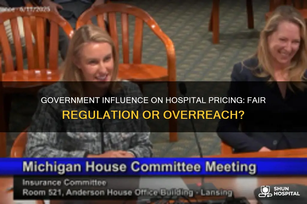 does the government have a say in the hospital prices