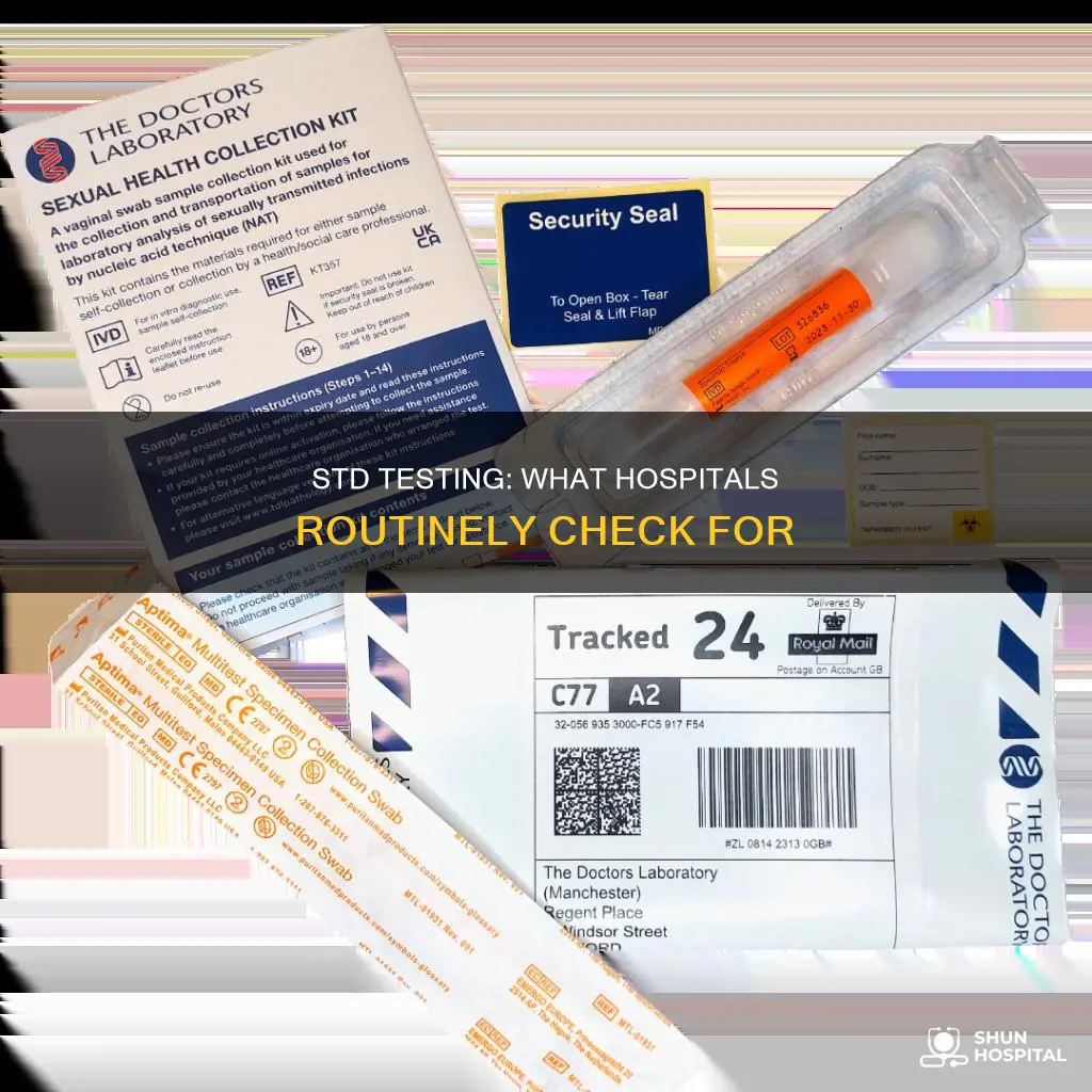 does the hospital automatically test for stds