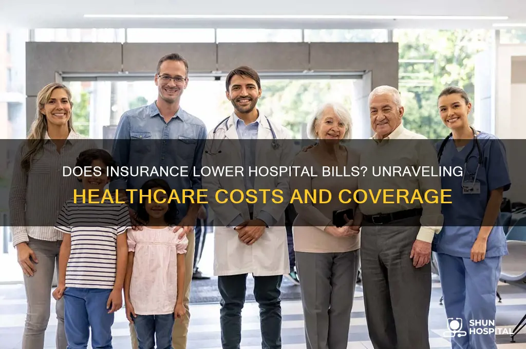 does the hospital charge less if you have insurance
