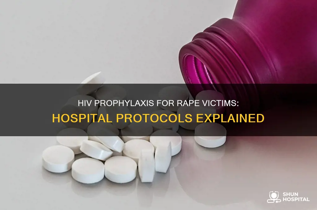 does the hospital give rape vaitim a hiv shot